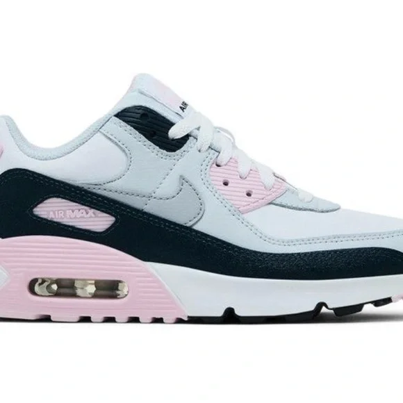 Nike Women's Air Max Sneaker in White, Light Pink & Black - Picture 2 of 2
